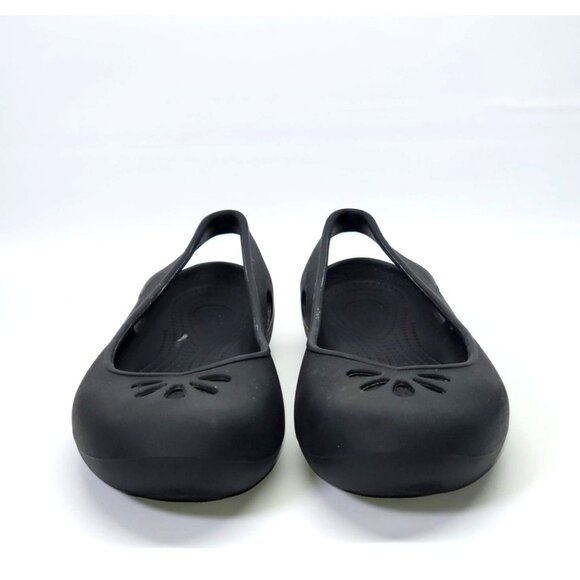 Crocs Womens Black Kadee Slingback Lightweight Casual Basic Flats Shoes Sz 8 145 - Picture 3 of 11